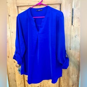 Gaharu Royal Blue Blouse Size Large